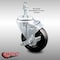 Service Caster 4 Inch SS Hard Rubber Wheel Swivel 10mm Threaded Stem Caster with Brake SCC SCC-SSTS20S414-HRS-TLB-M1015 - alternate 2